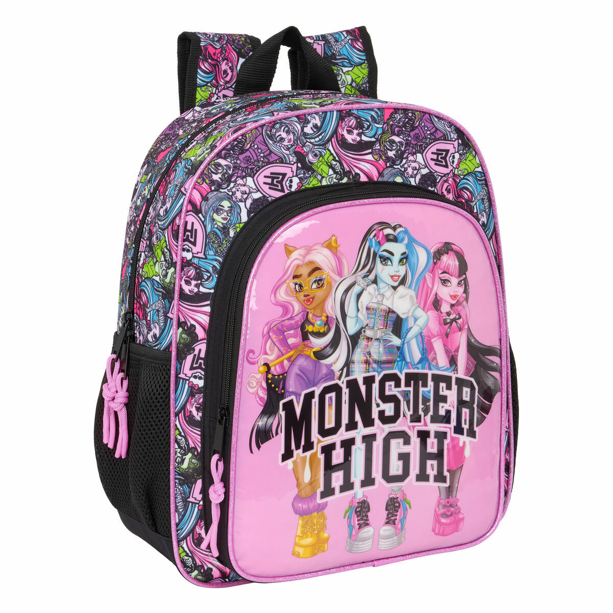Mochila Escolar Monster High Drama Multicolor 32 x 38 x 12 cm