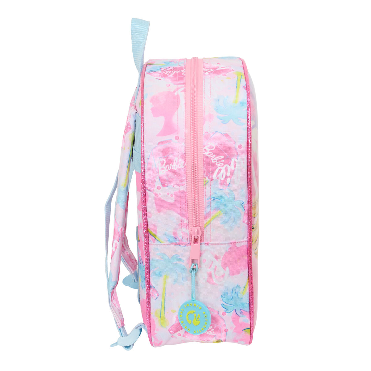 Mochila Escolar Barbie Painterly Rosa Azul cielo 22 x 27 x 10 cm