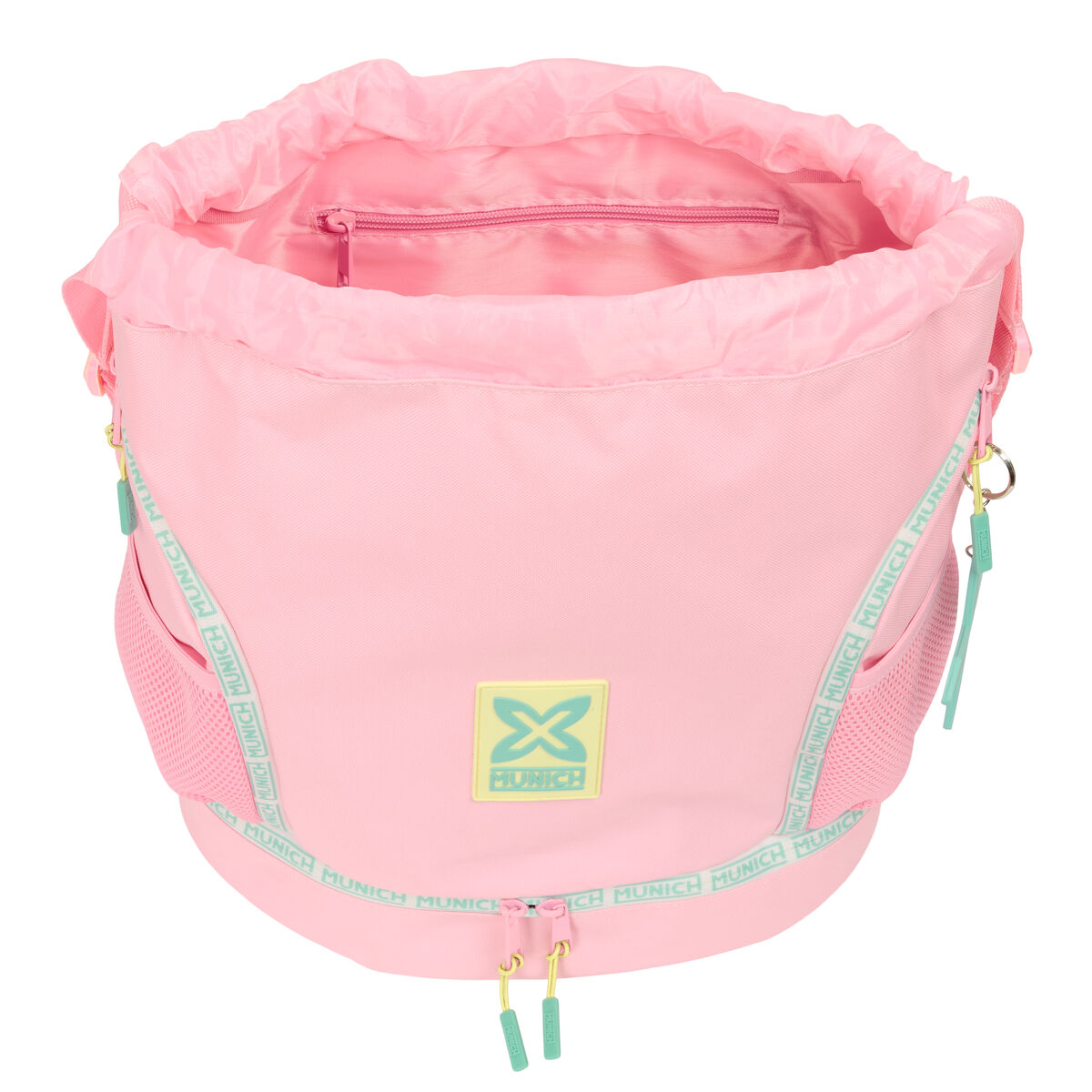 Bolsa Mochila con Cuerdas Munich Candy Rosa 35 x 40 x 1 cm