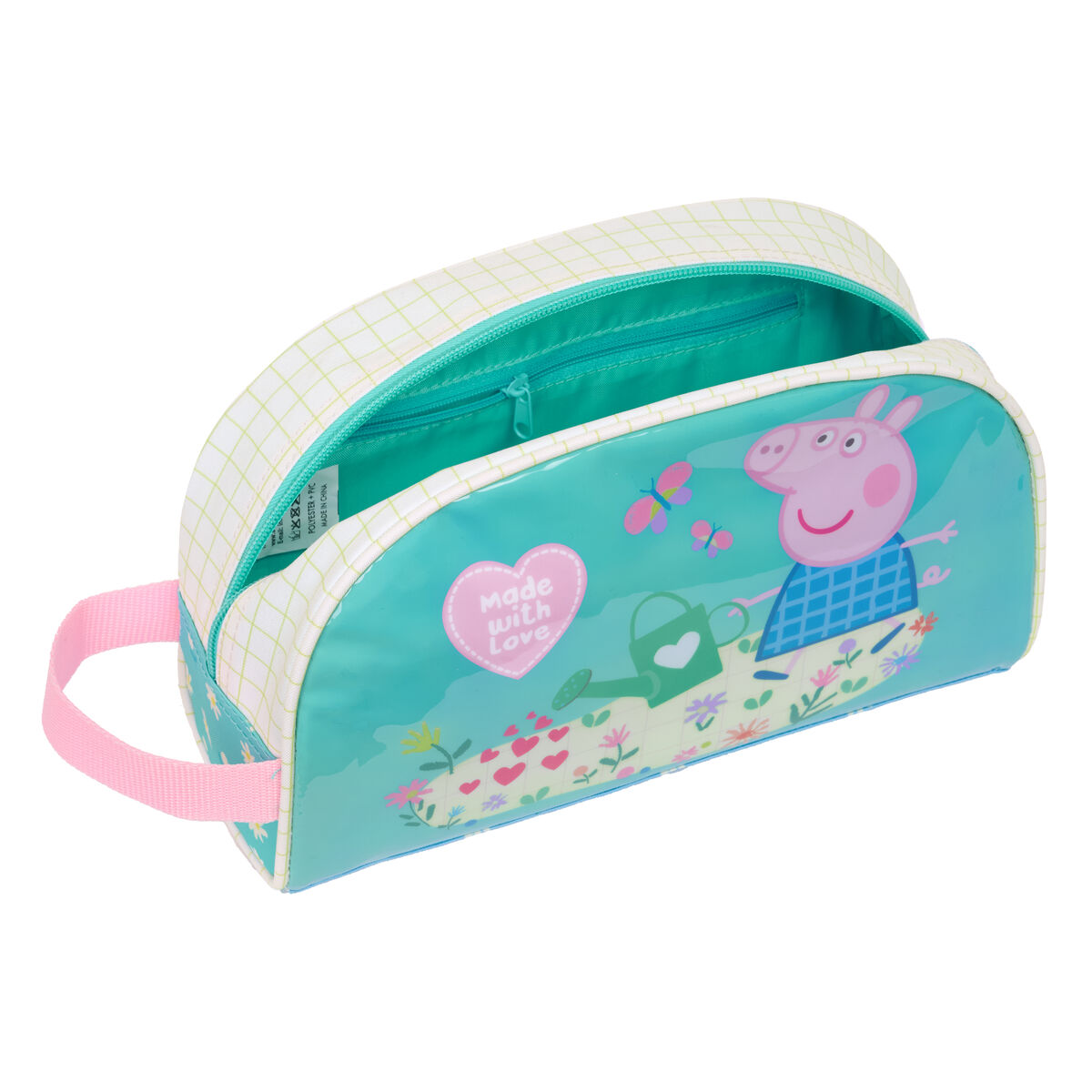 Neceser de Viaje Peppa Pig Pretty flowers Amarillo Menta 26 x 16 x 9 cm