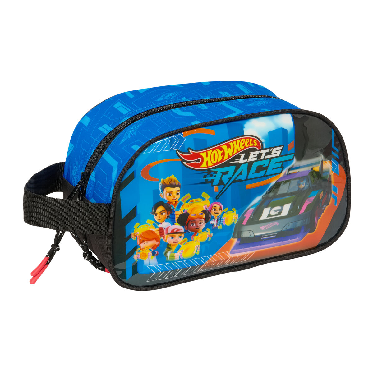 Neceser de Viaje Hot Wheels Let's race Azul Negro 26 x 15 x 12 cm