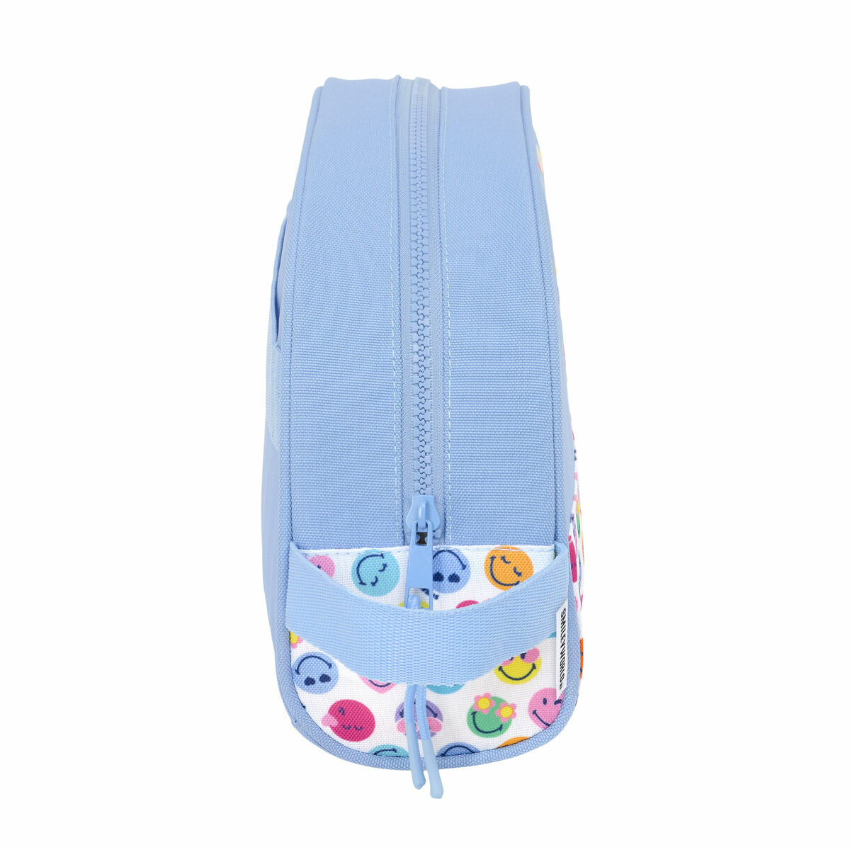 Neceser de Viaje Smiley Joyful Multicolor Azul claro Reciclable 28 x 18 x 10 cm