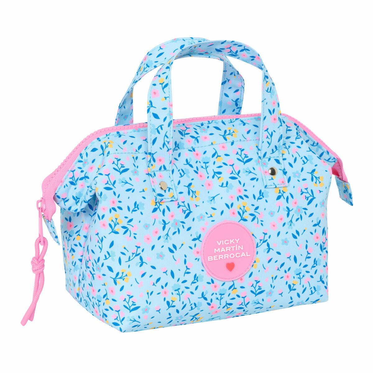 Neceser de Viaje Vicky Martín Berrocal Paraíso Rosa Azul claro 26.5 x 17.5 x 12.5 cm