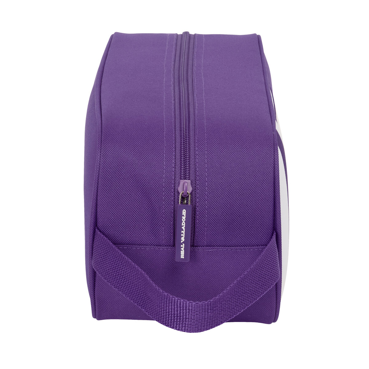 Zapatillero de Viaje Real Valladolid C.F. Blanco Morado 34 x 15 x 14 cm