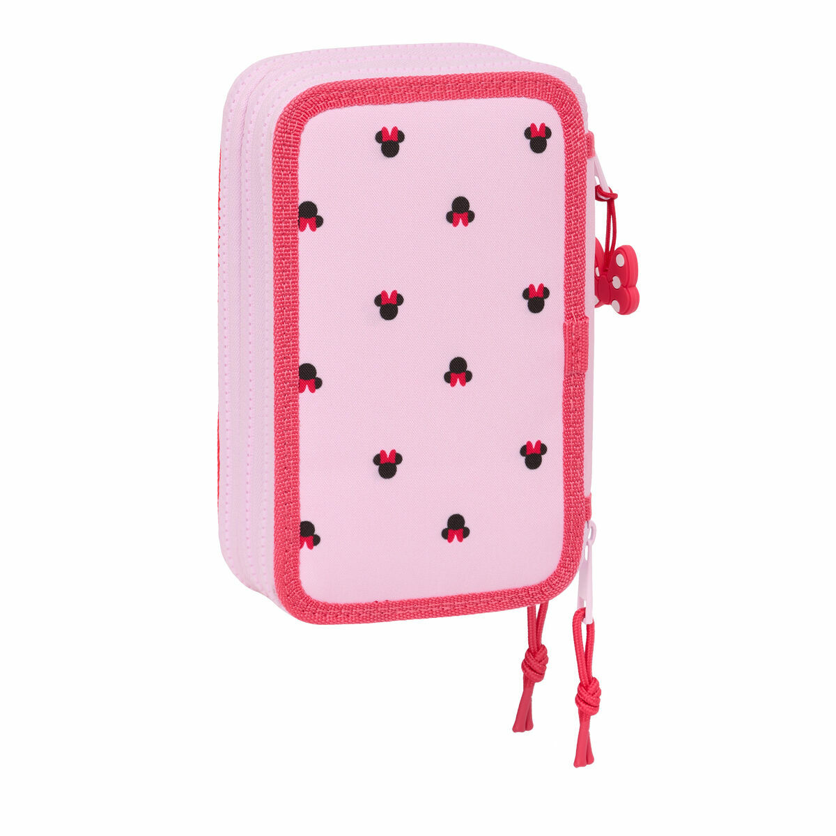 Plumier Triple Minnie Mouse Naive Rosa 12,5 x 19,5 x 5,5 cm 37 Piezas