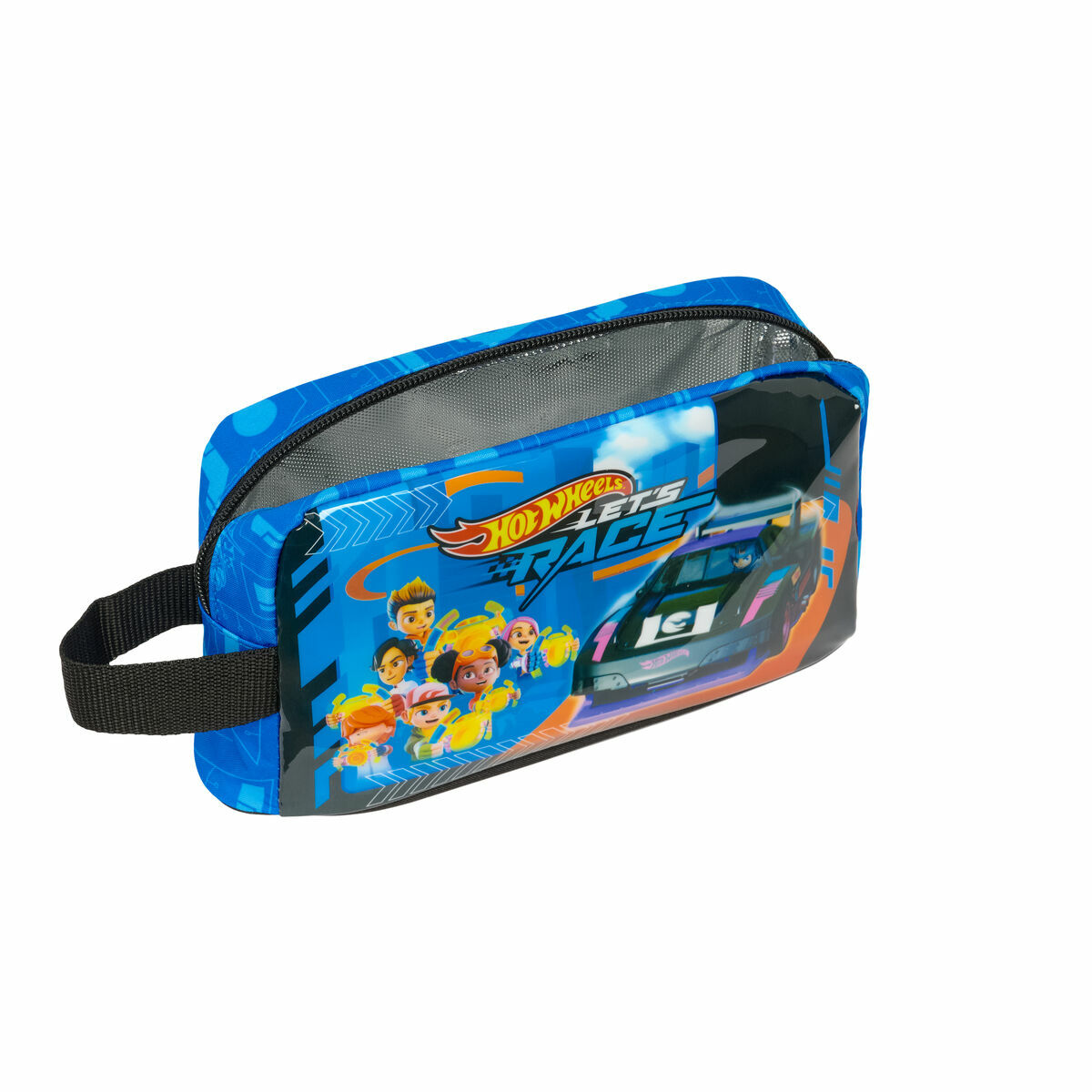 Portameriendas Térmico Hot Wheels Let's race Azul Negro 21,5 x 12 x 6,5 cm