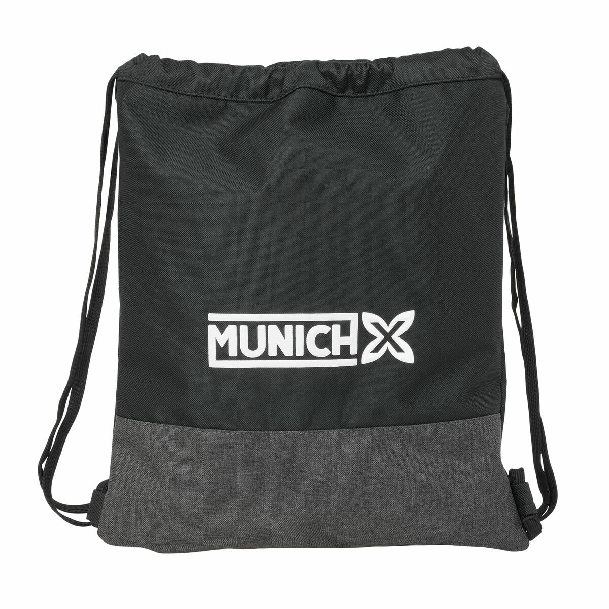 Bolsa Mochila con Cuerdas Munich Topo Negro 35 x 40 x 1 cm