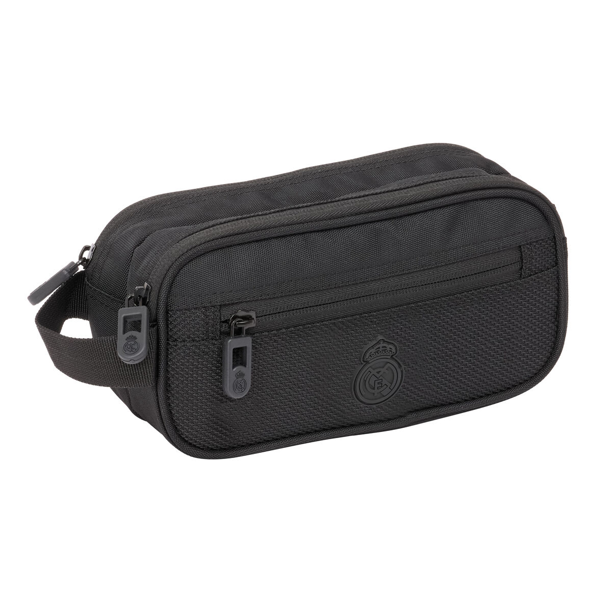 Estuche Escolar Real Madrid C.F. Negro 21 x 8 x 10 cm