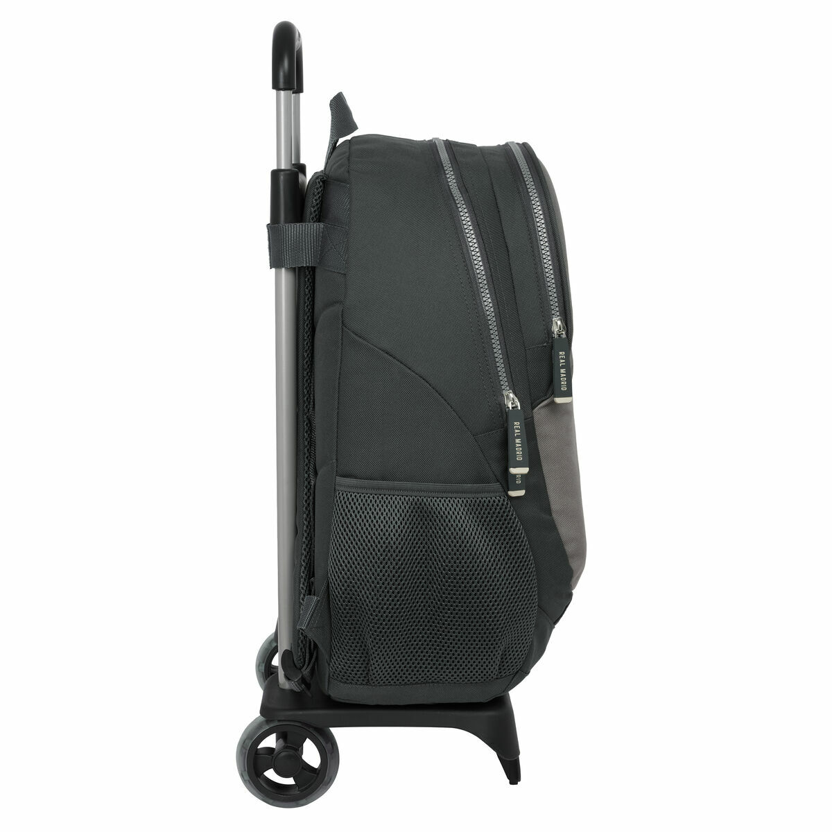 Mochila Escolar con Ruedas Real Madrid C.F. Gris 32 x 44 x 16 cm