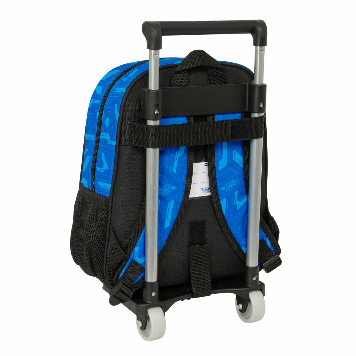 Mochila Escolar con Ruedas Hot Wheels Let's race Azul Negro 27 x 10 x 67 cm