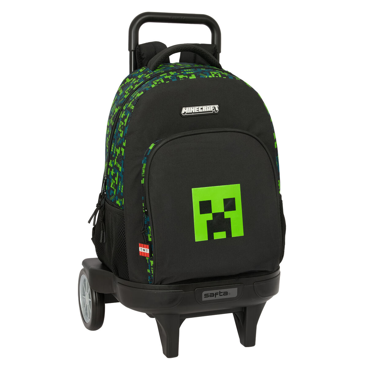 Mochila Escolar con Ruedas Minecraft Tnt Multicolor 33 x 45 x 22 cm