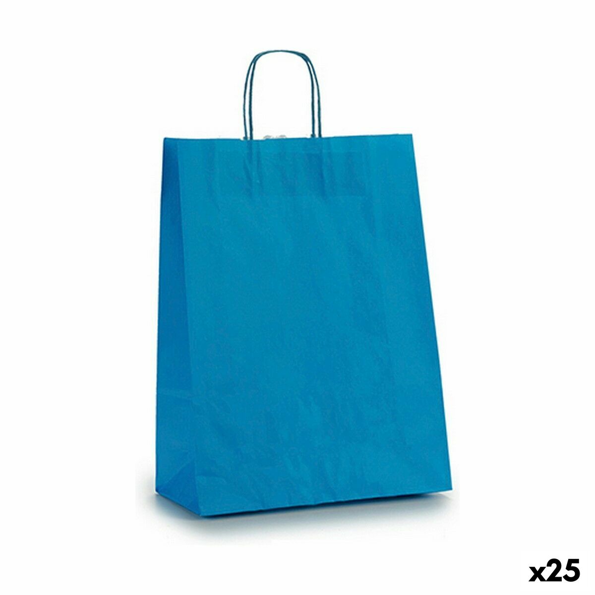 Bolsa de Papel Pincello Azul 12 x 52 x 32 cm (25 Unidades)