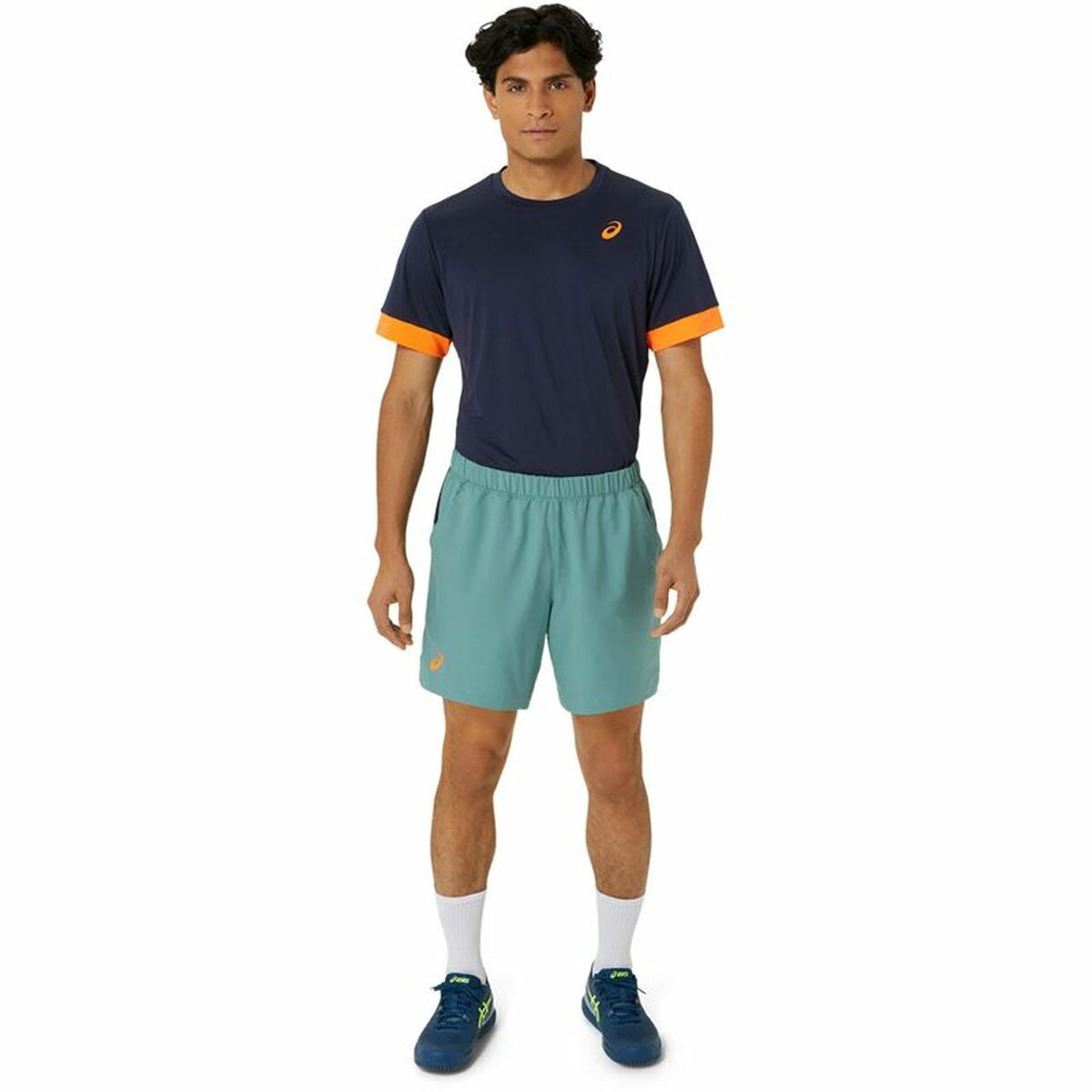 Pantalones Cortos Deportivos para Hombre Asics Verde
