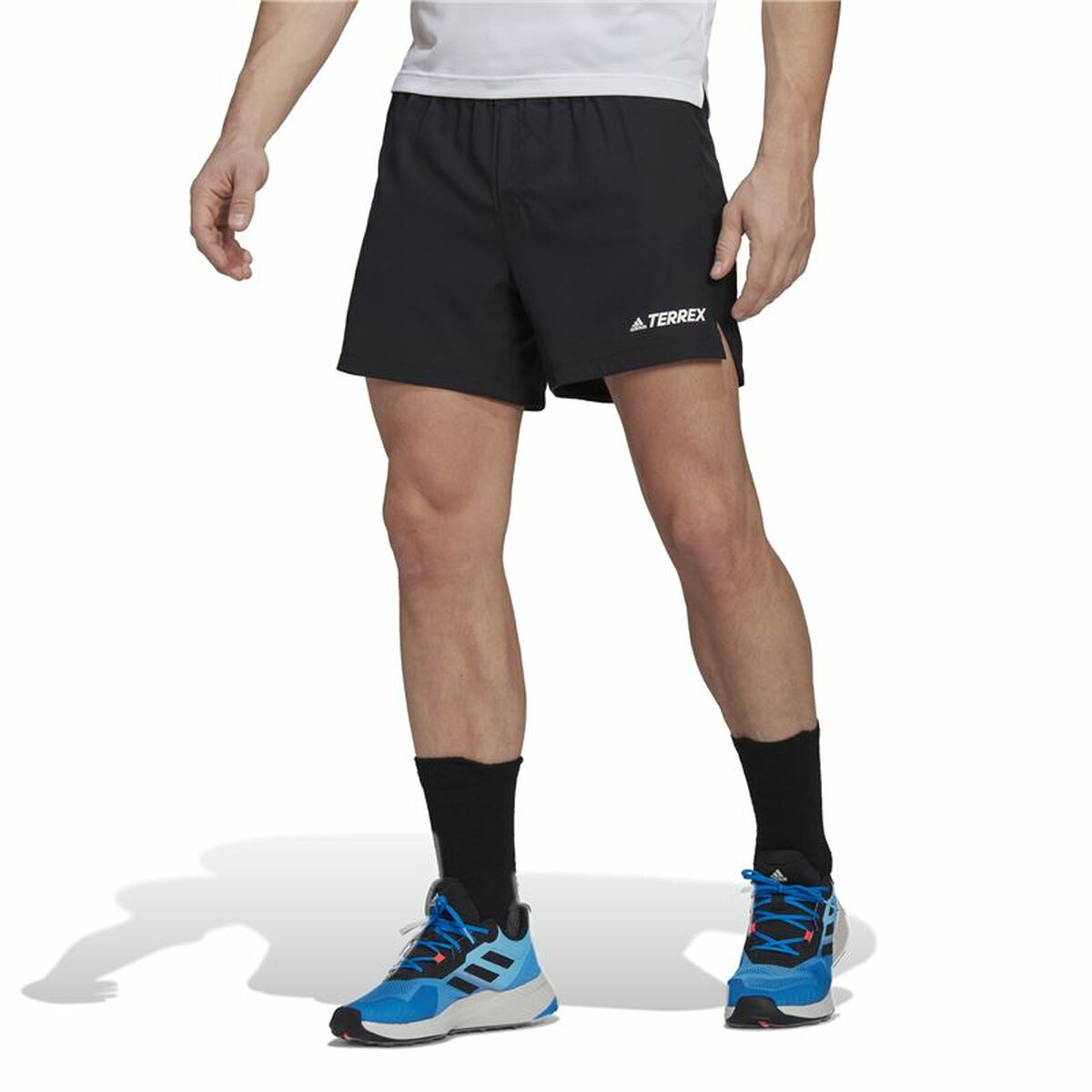 Pantalones Cortos Deportivos para Hombre Adidas Trailrt Hombre Negro