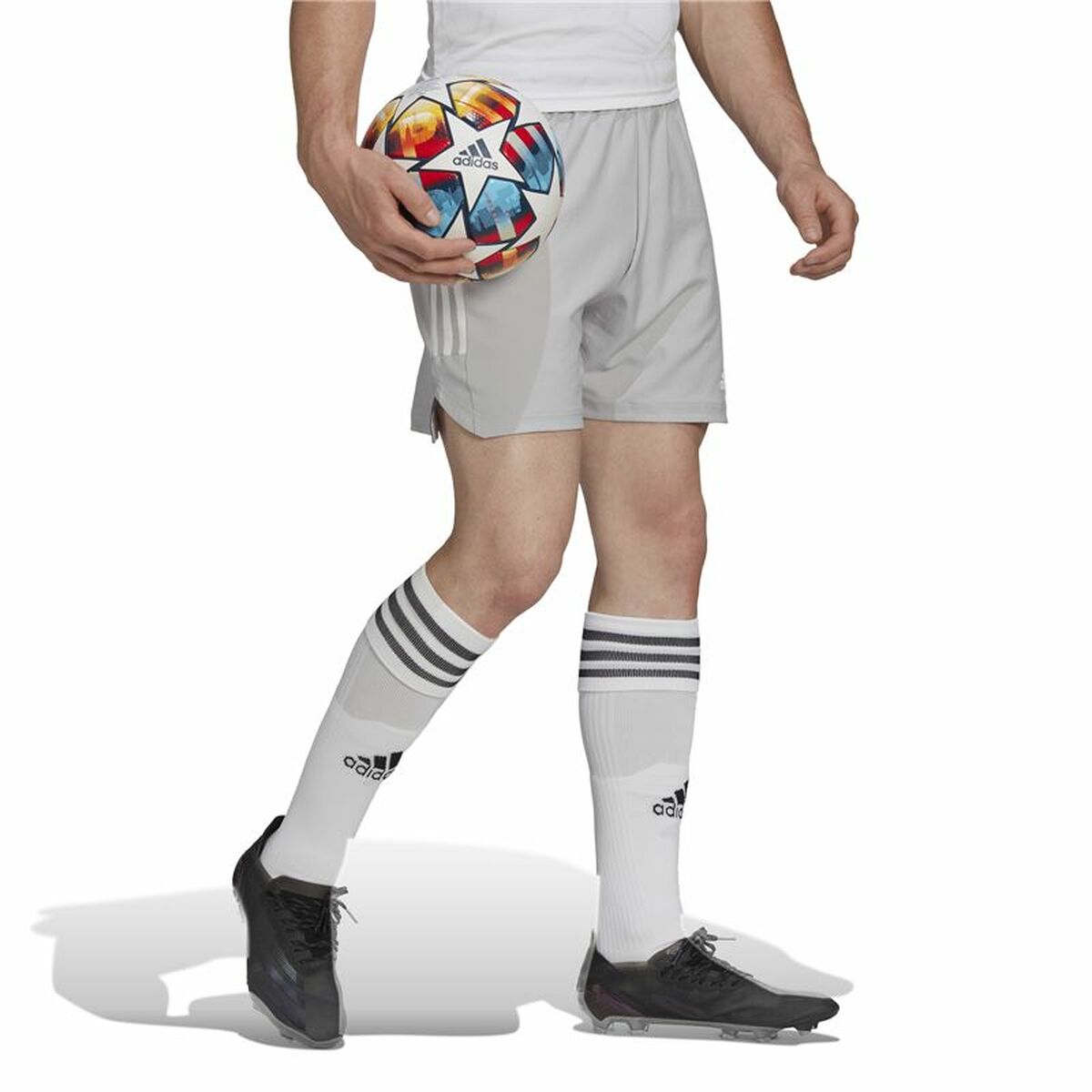 Pantalón de Entrenamiento de Fútbol para Adultos Adidas Con22 Md Gris