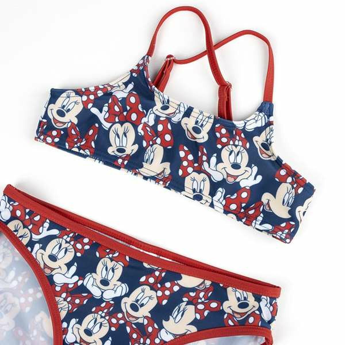 Bikini-Braga Para Niñas Minnie Mouse Rojo