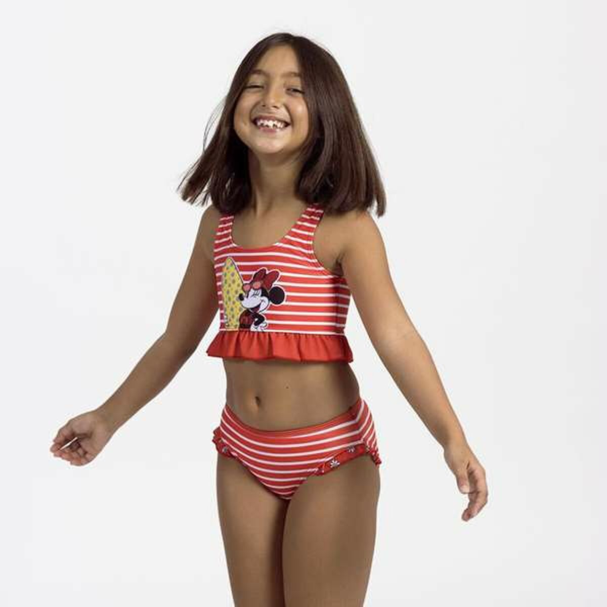 Bikini-Braga Para Niñas Minnie Mouse Rojo