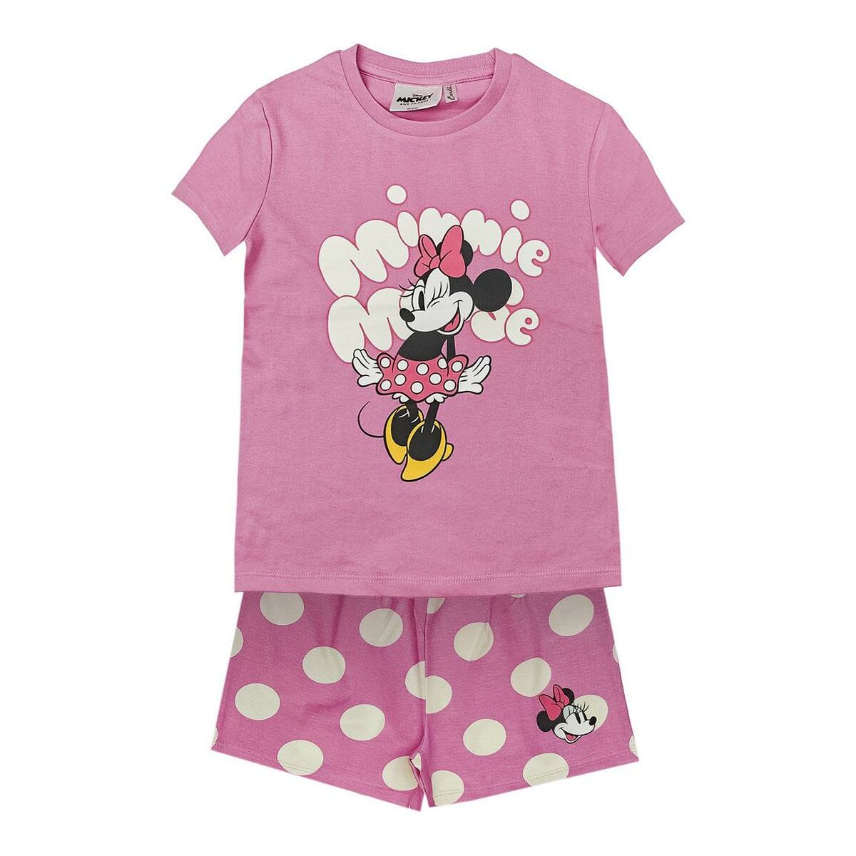 Pijama Infantil Minnie Mouse Rosa