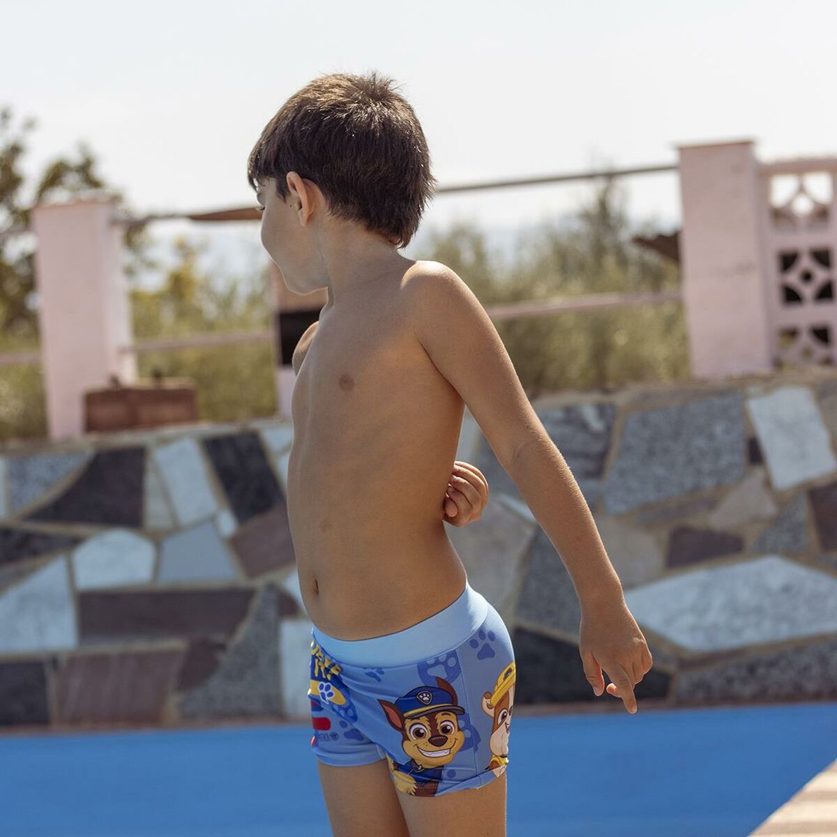 Bañador Boxer Para Niños The Paw Patrol Azul