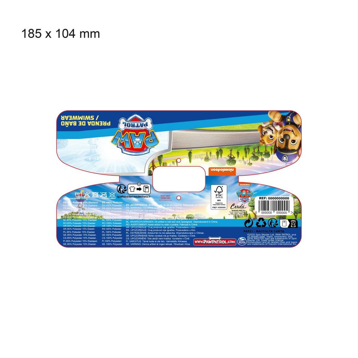 Bañador Boxer Para Niños The Paw Patrol Azul