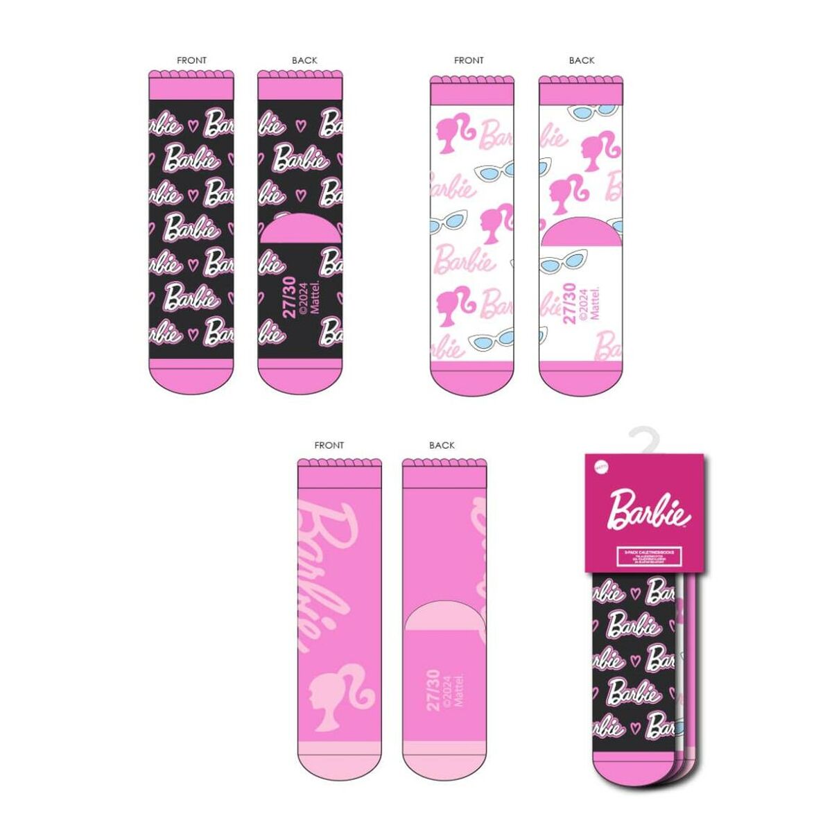 Calcetines Barbie 3 pares