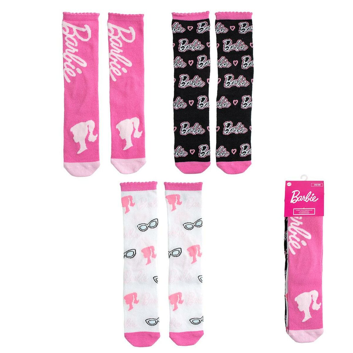 Calcetines Barbie 3 pares