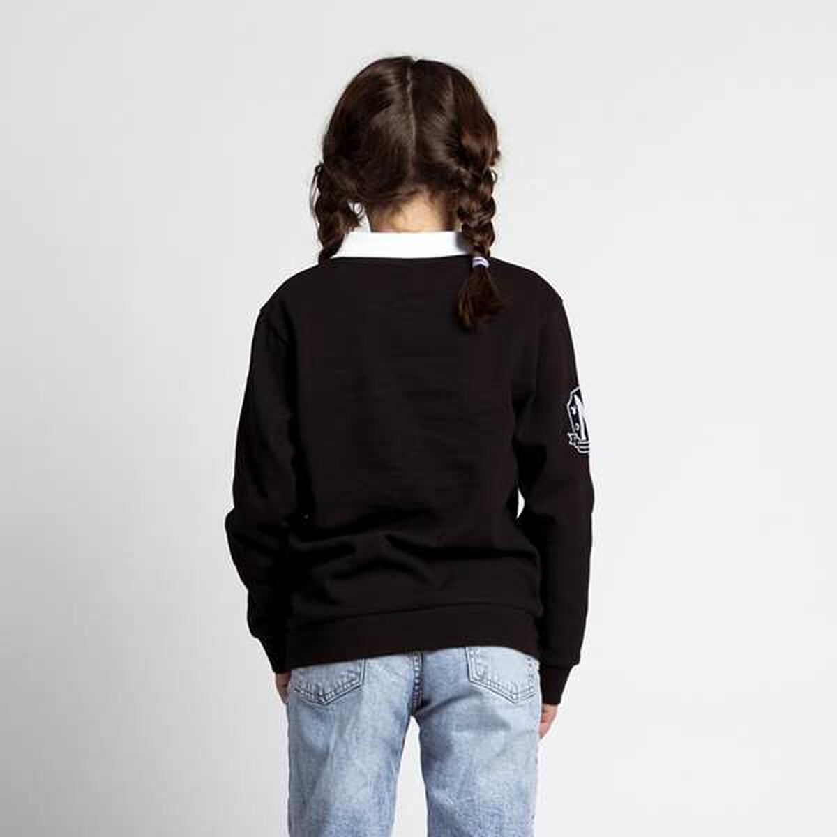 Sudadera Infantil Wednesday Gris oscuro