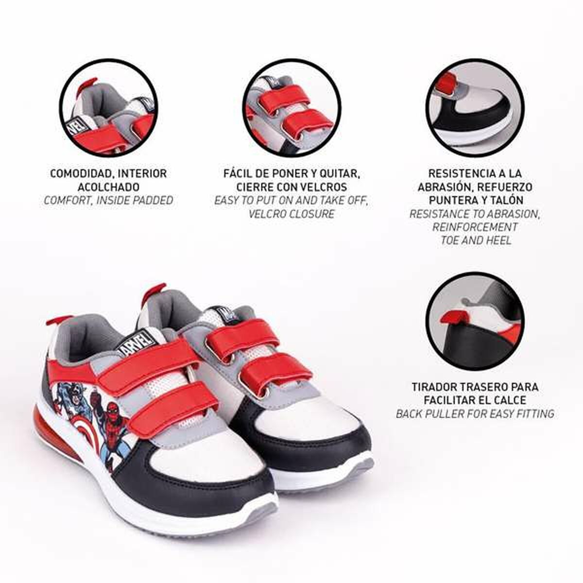 Zapatillas Deportivas Infantiles The Avengers Negro