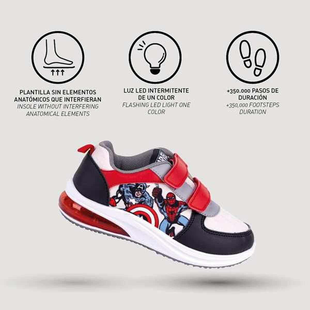 Zapatillas Deportivas Infantiles The Avengers Negro