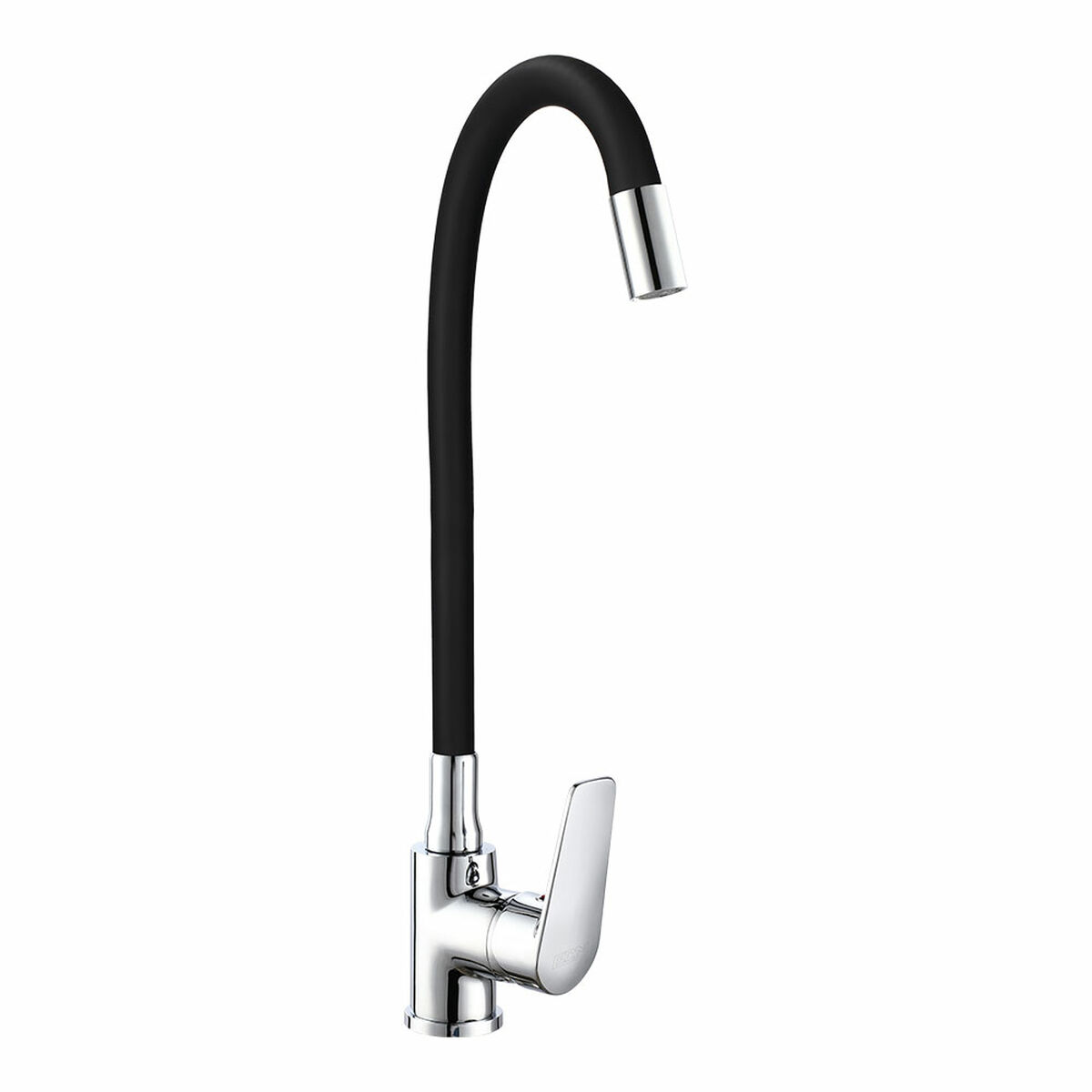Grifo Monomando EDM 01155 Baiona Negro Latón Zinc Flexible Cocina