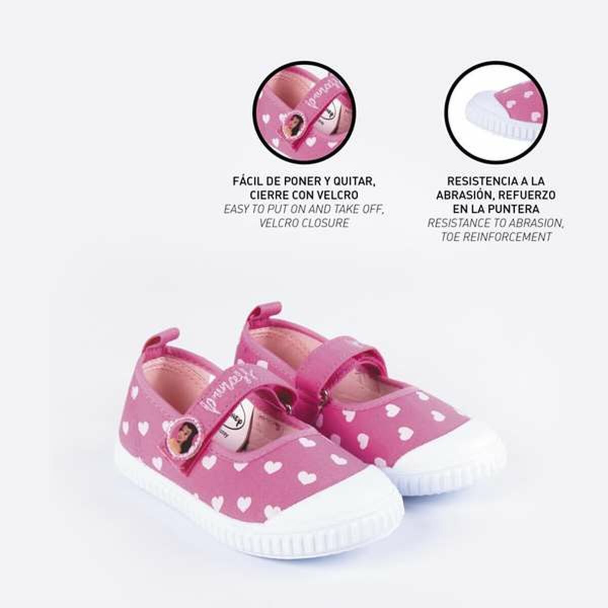 Zapatillas Bailarinas para Niña Disney Princess Rosa
