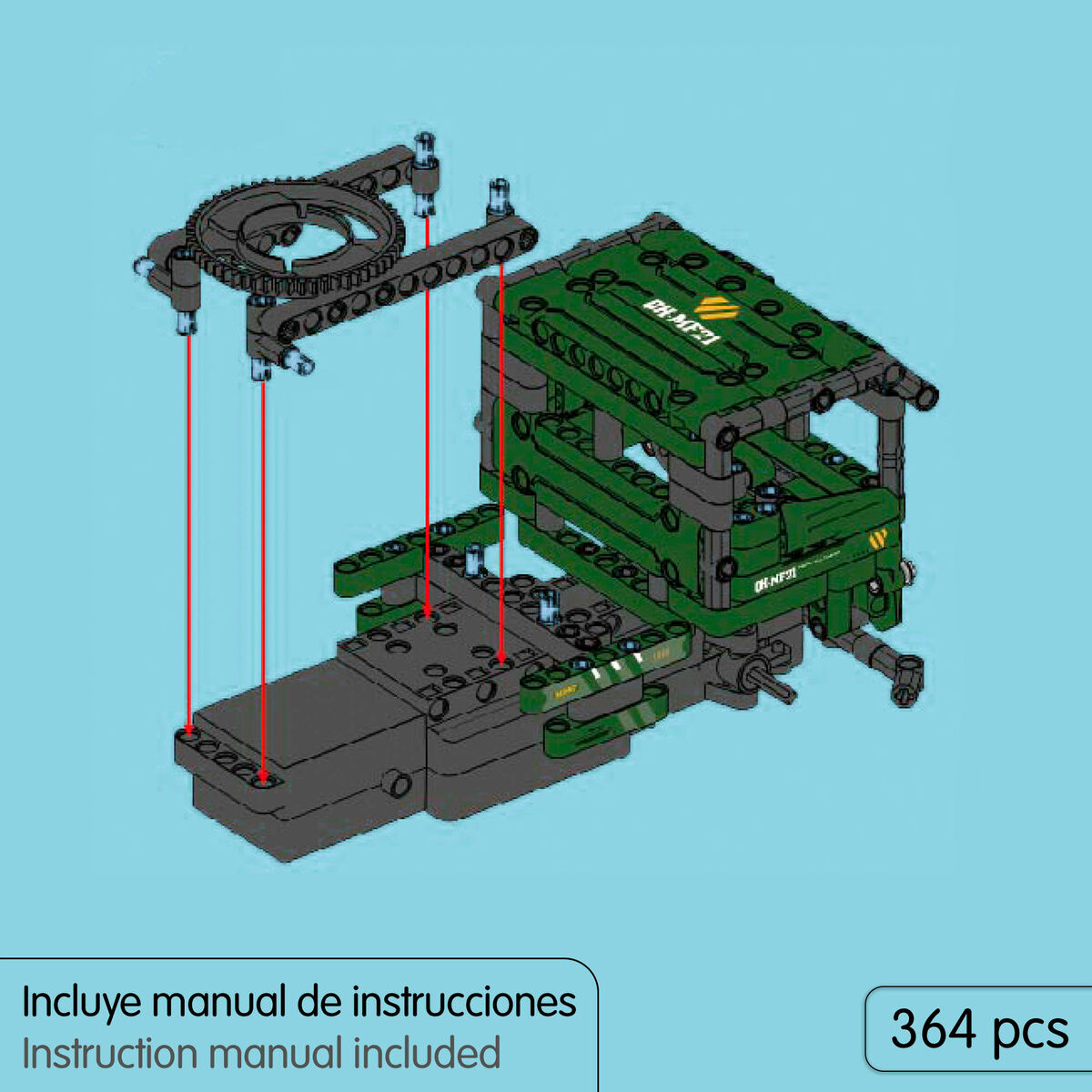 Juego de Construcción IM Master 364 Piezas