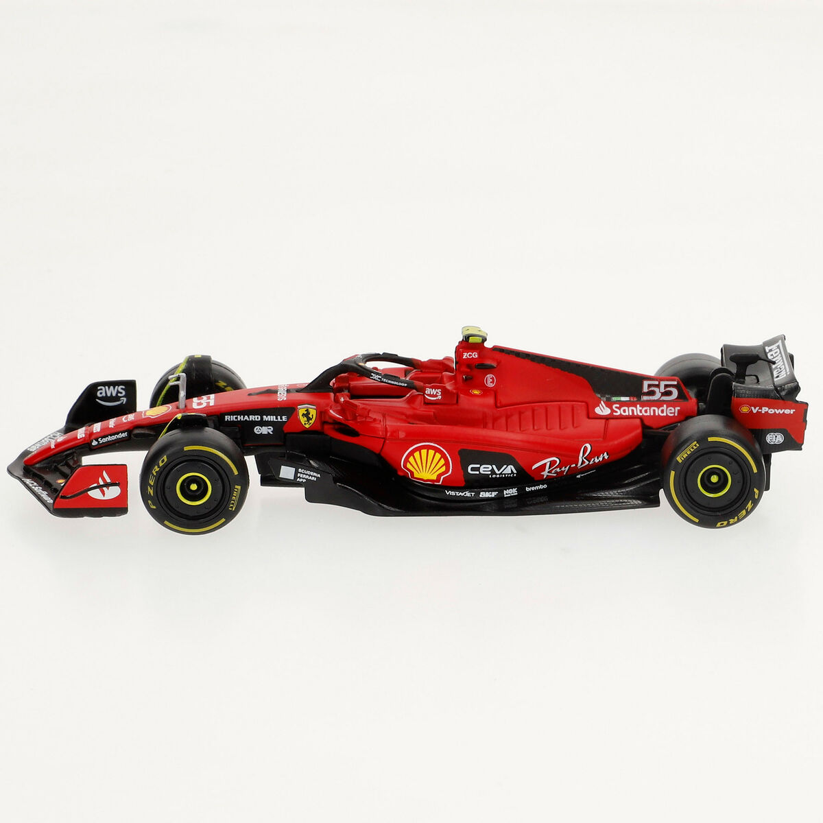 Coche Bburago Ferrari F1 SF23 1:43 2 Piezas