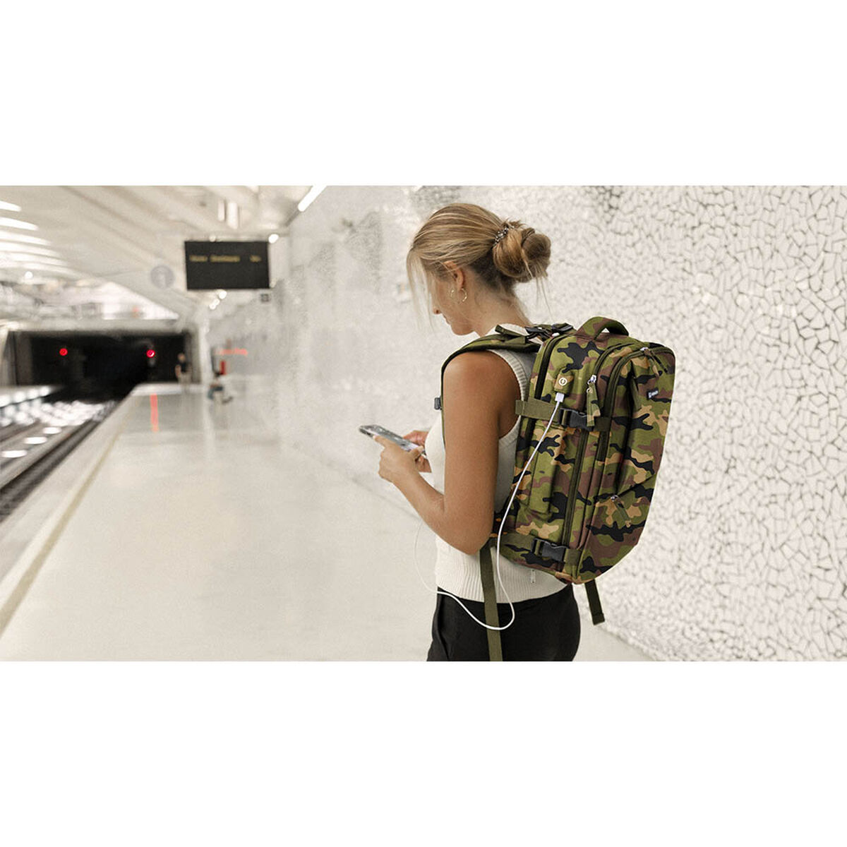 Mochila Deportiva Numada explorer b40 Estampado 20 L 40 x 25 x 20 cm Camuflaje