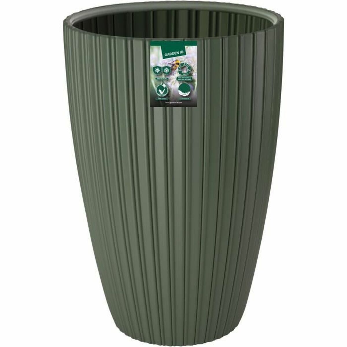 Maceta Garden ID Fancy Verde Polietileno 40 x 58 cm