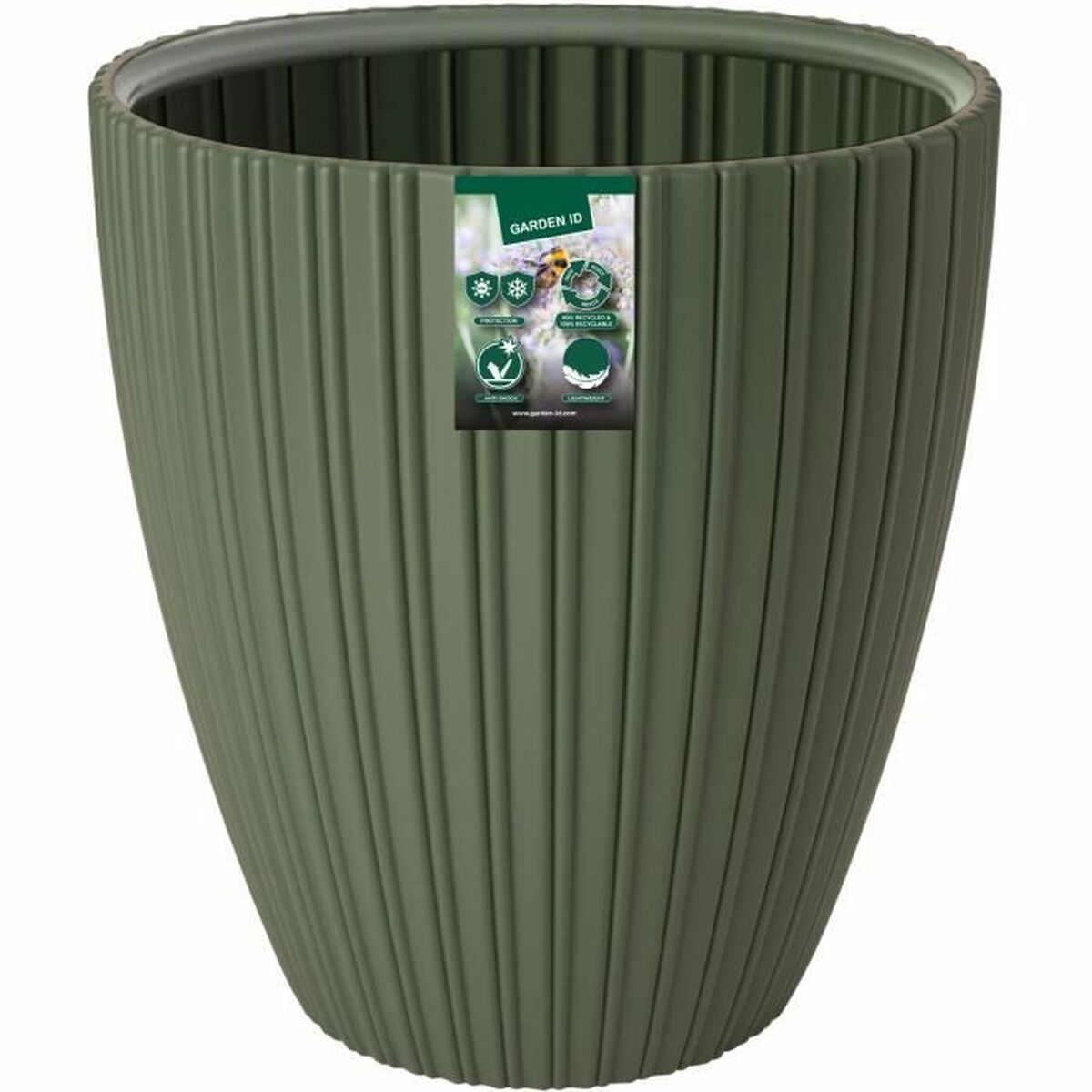 Maceta Garden ID Fancy Verde Polietileno 40 x 42 cm