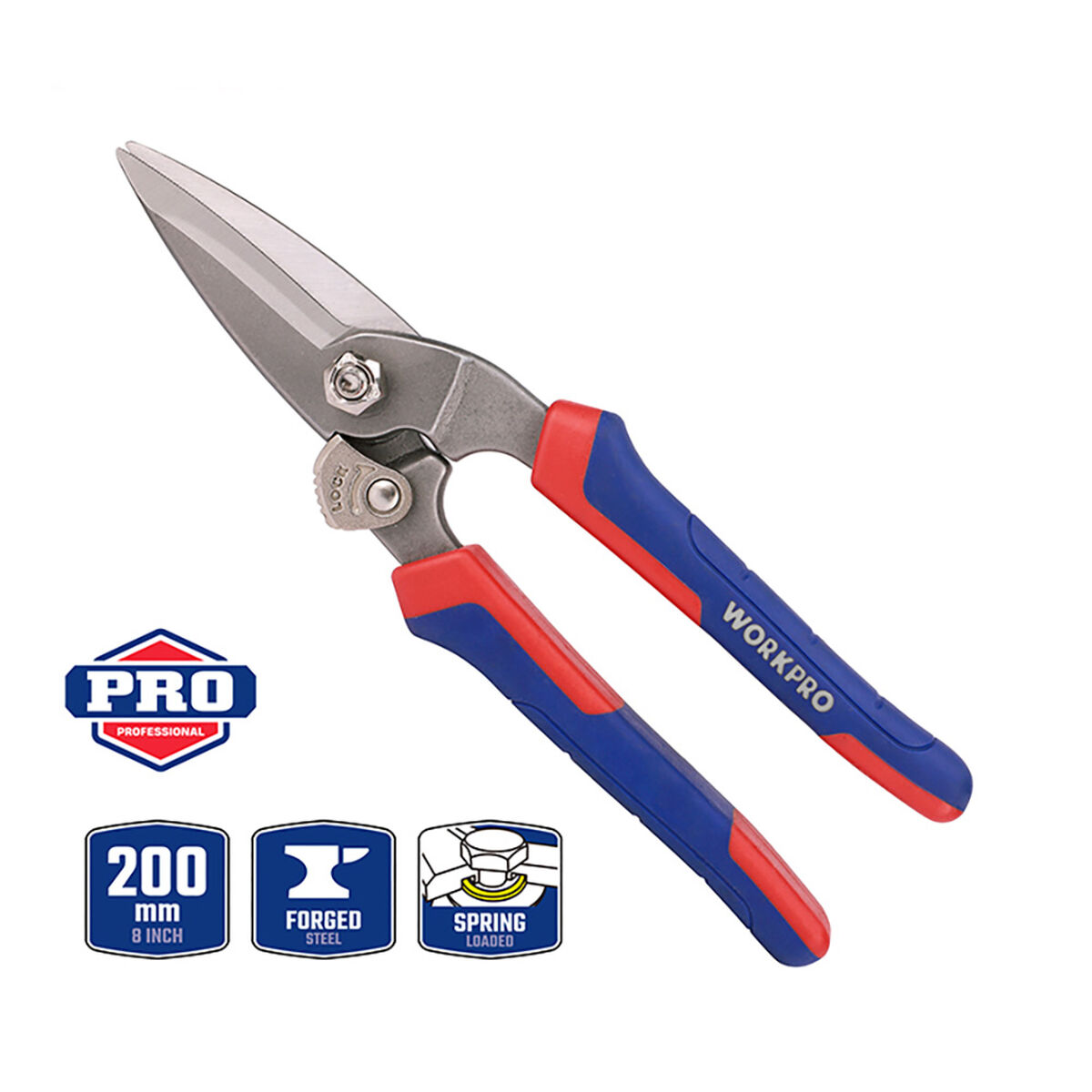Tijeras Workpro Acero forjado 20 cm