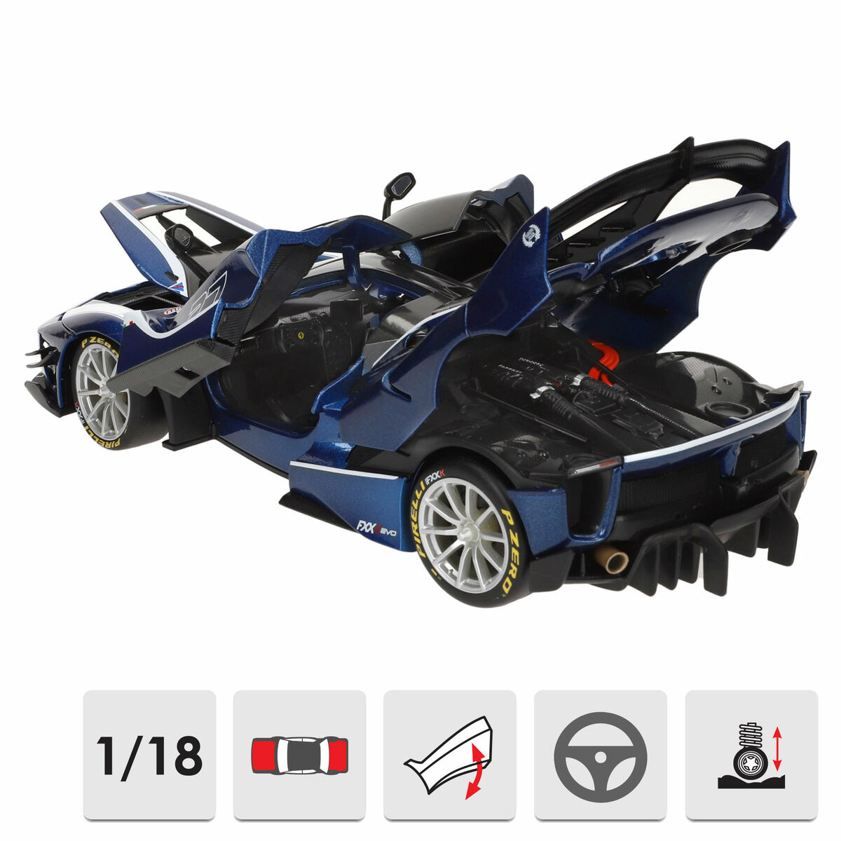 Coche Bburago Ferrari FXX K-EVO #27 BL 1:18
