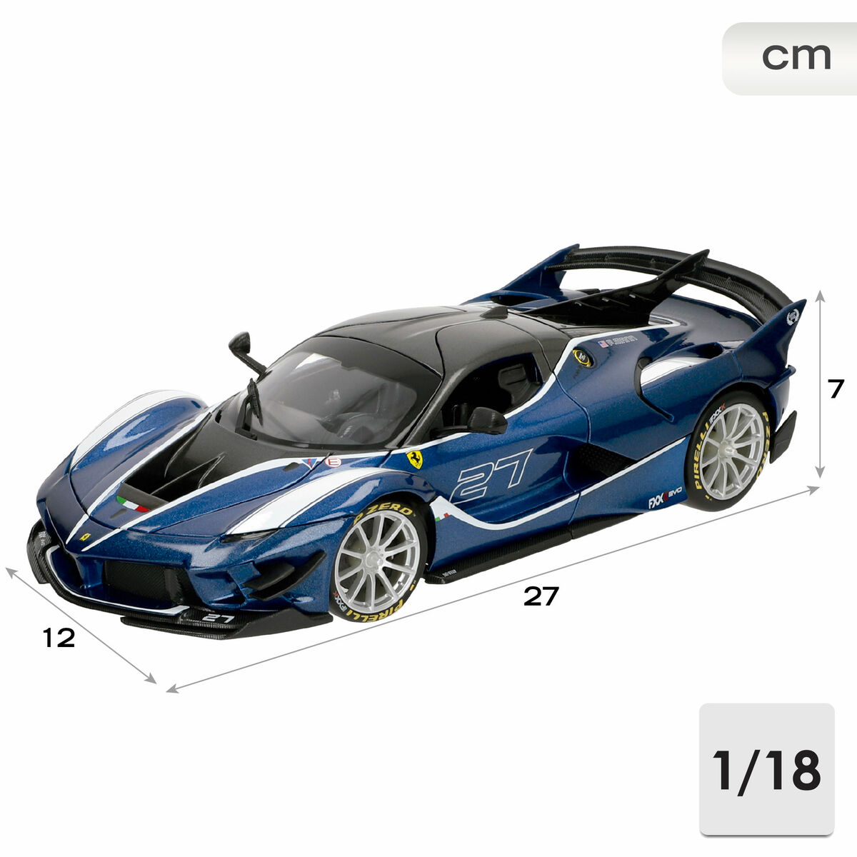 Coche Bburago Ferrari FXX K-EVO #27 BL 1:18