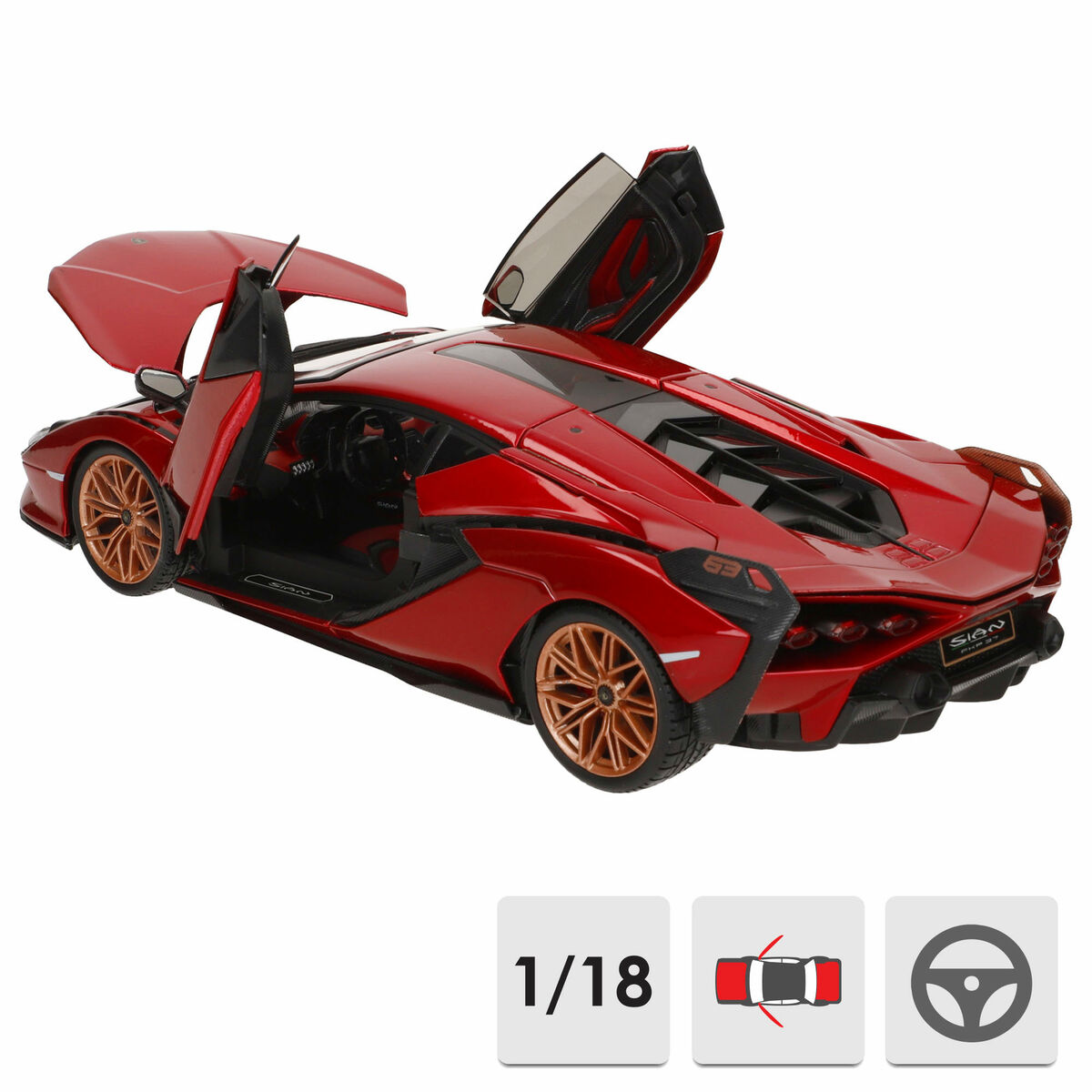 Coche Bburago GT-Lamborghini Sian FKP 37 1:18