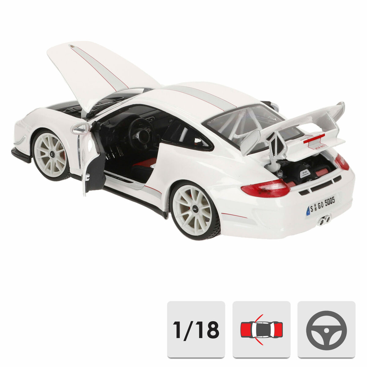 Coche Bburago GT-Porsche GT3 RS 4.0 1:18