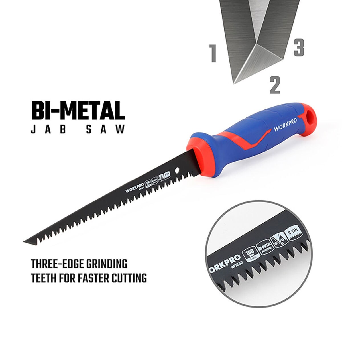 Sierra Workpro 15 cm Mampostería/Obra