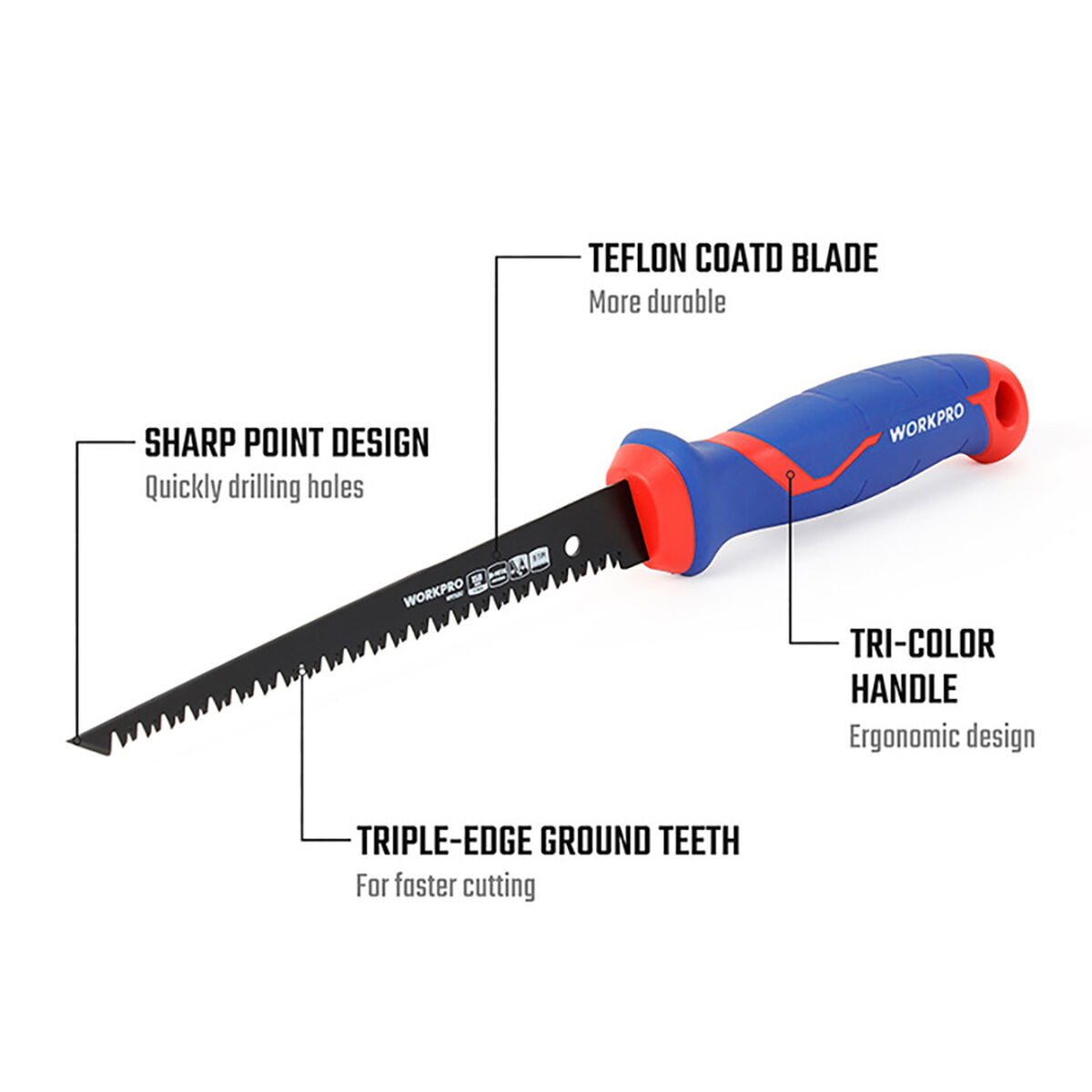 Sierra Workpro 15 cm Mampostería/Obra