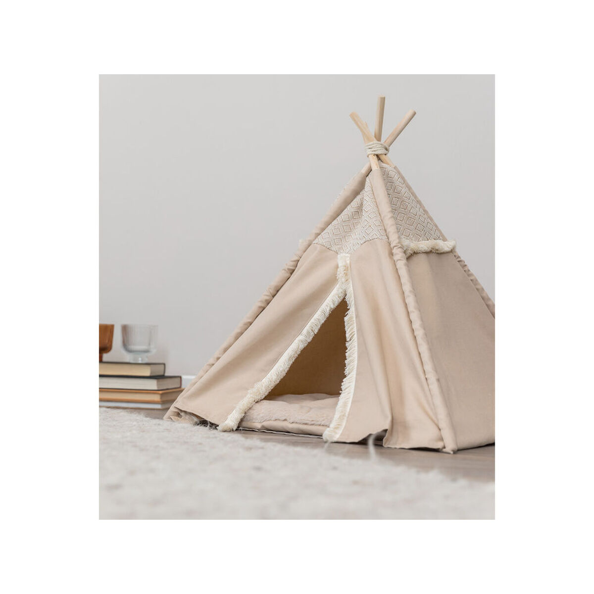 Cama para mascota Trixie Beige 55 × 65 × 55 cm