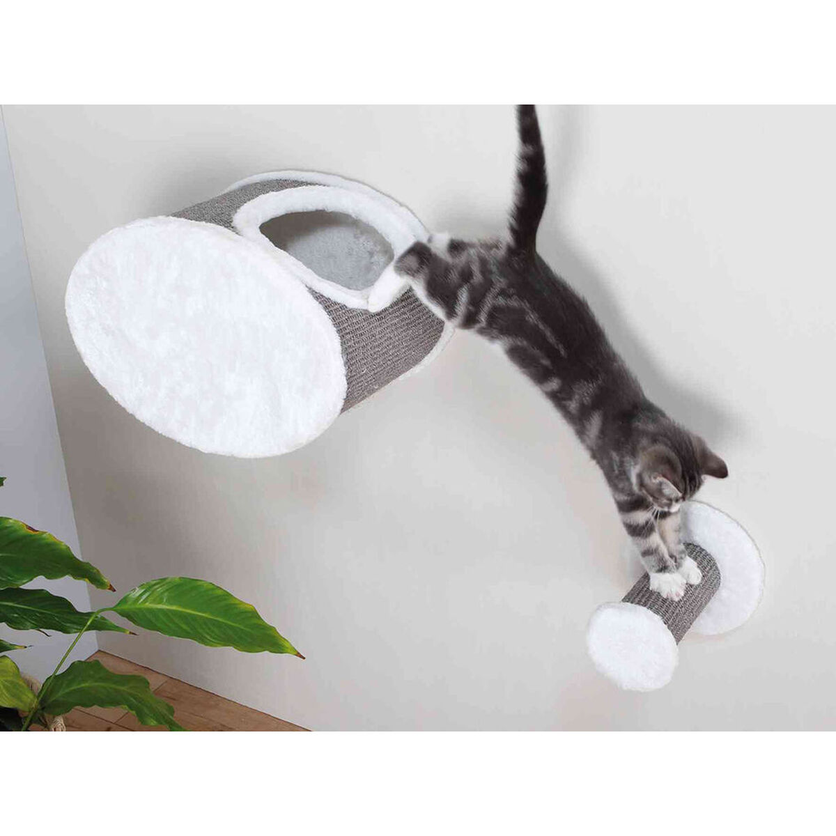 Rascador para Gatos Trixie Blanco Gris Ø 18 cm