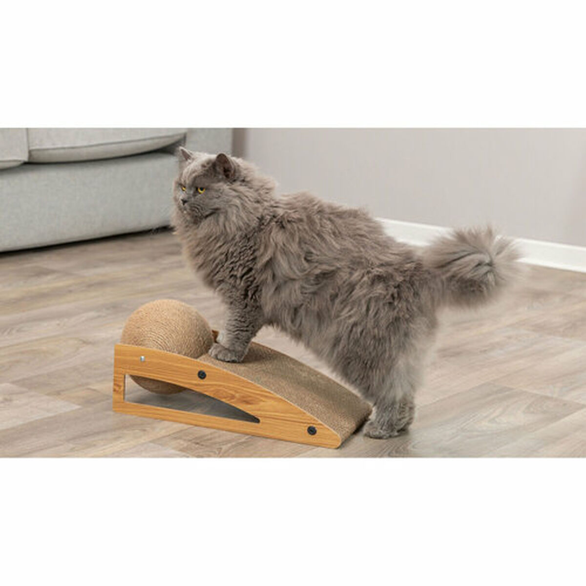 Rascador para Gatos Trixie Yute Madera Cartón 40 × 17 × 20 cm