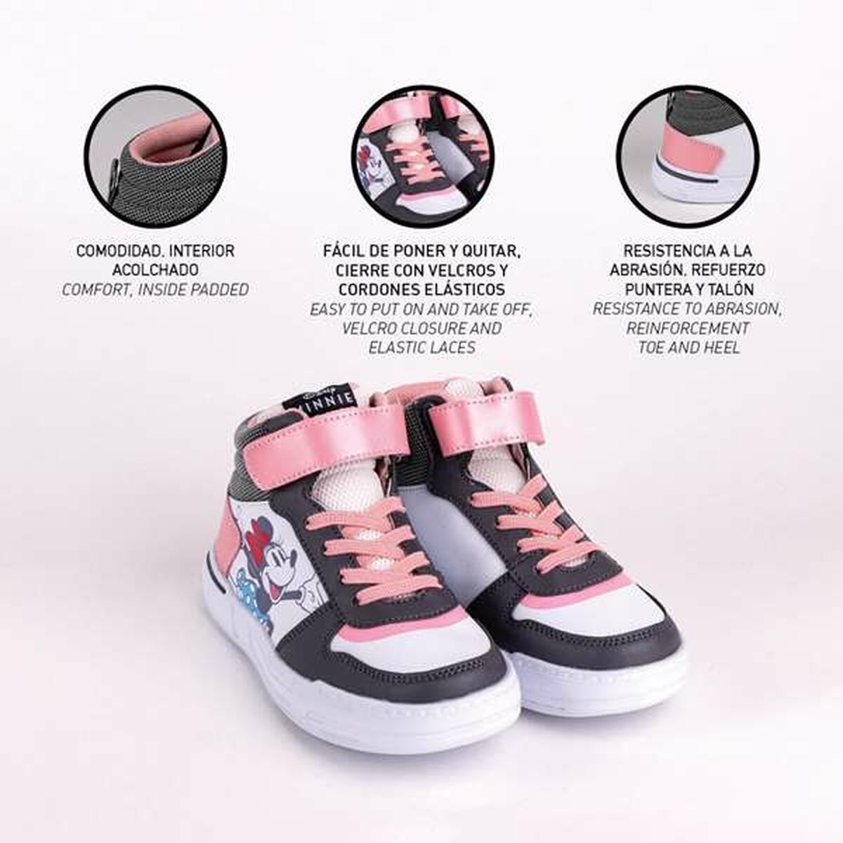 Zapatillas Deportivas Infantiles Minnie Mouse Rosa