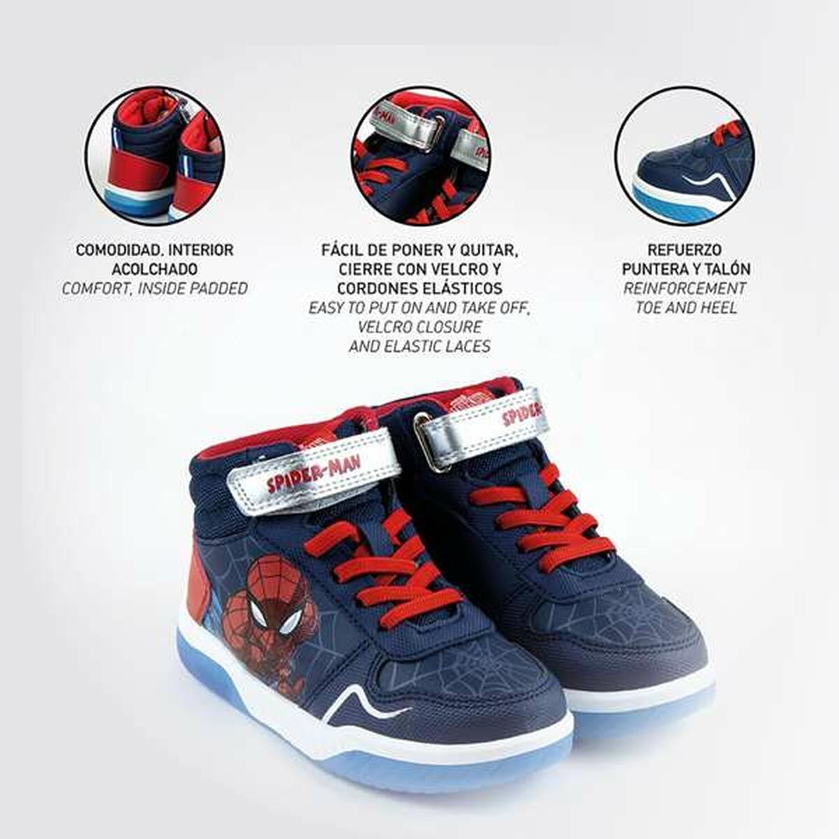 Zapatillas Deportivas Infantiles Spider-Man Azul oscuro