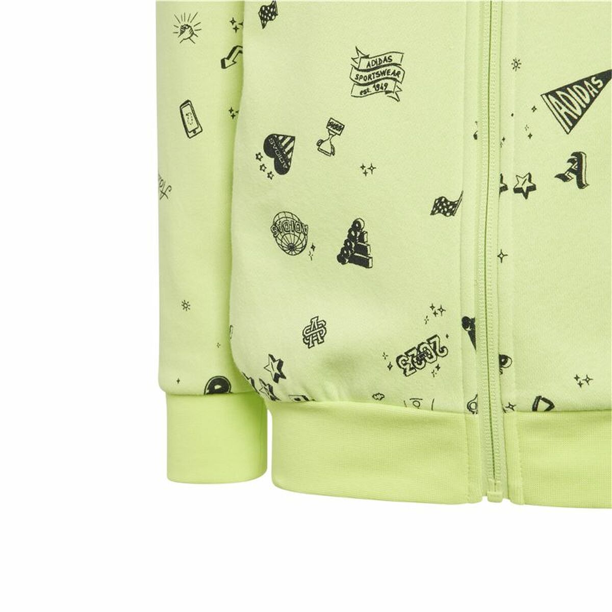 Chándal Infantil Adidas Lk Bluv Q3 Verde 2 Piezas