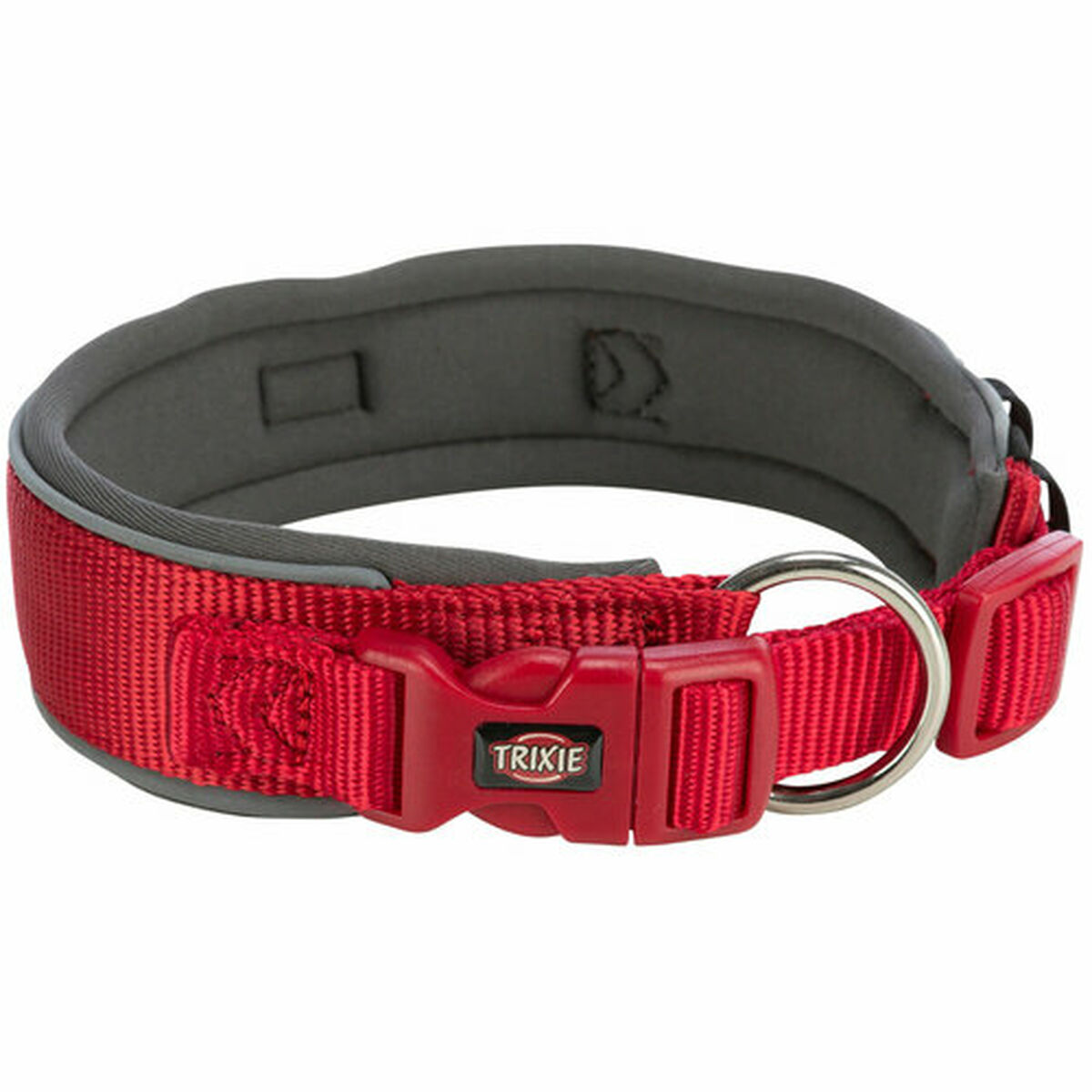 Collar para Perro Trixie Premium Rojo Grafito L/XL 53-62 cm